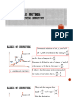 Lecture 3 Kinematics of Curvilinear Motion Normal and Tangential Components