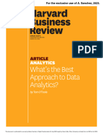 What's The Best Approach To Data Analytics