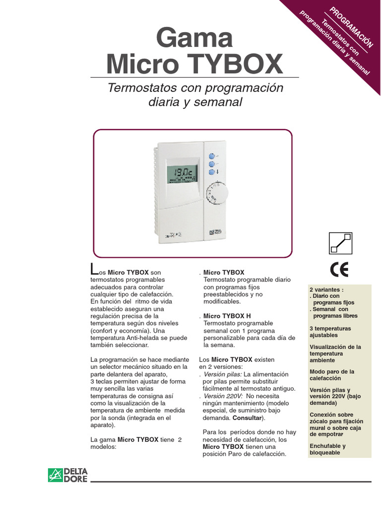 Instrucciones Micro TYBOX Delta Dore PDF — free download