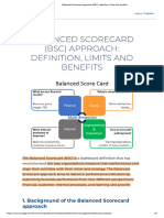 Balanced Scorecard Approach (BSC) - Definition, Limits and Benefits