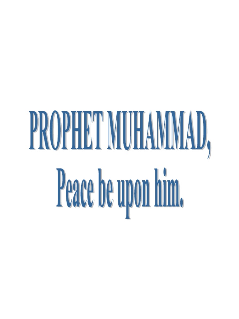 Understanding Prophet Muhammad | PDF | Prophets And Messengers In Islam ...