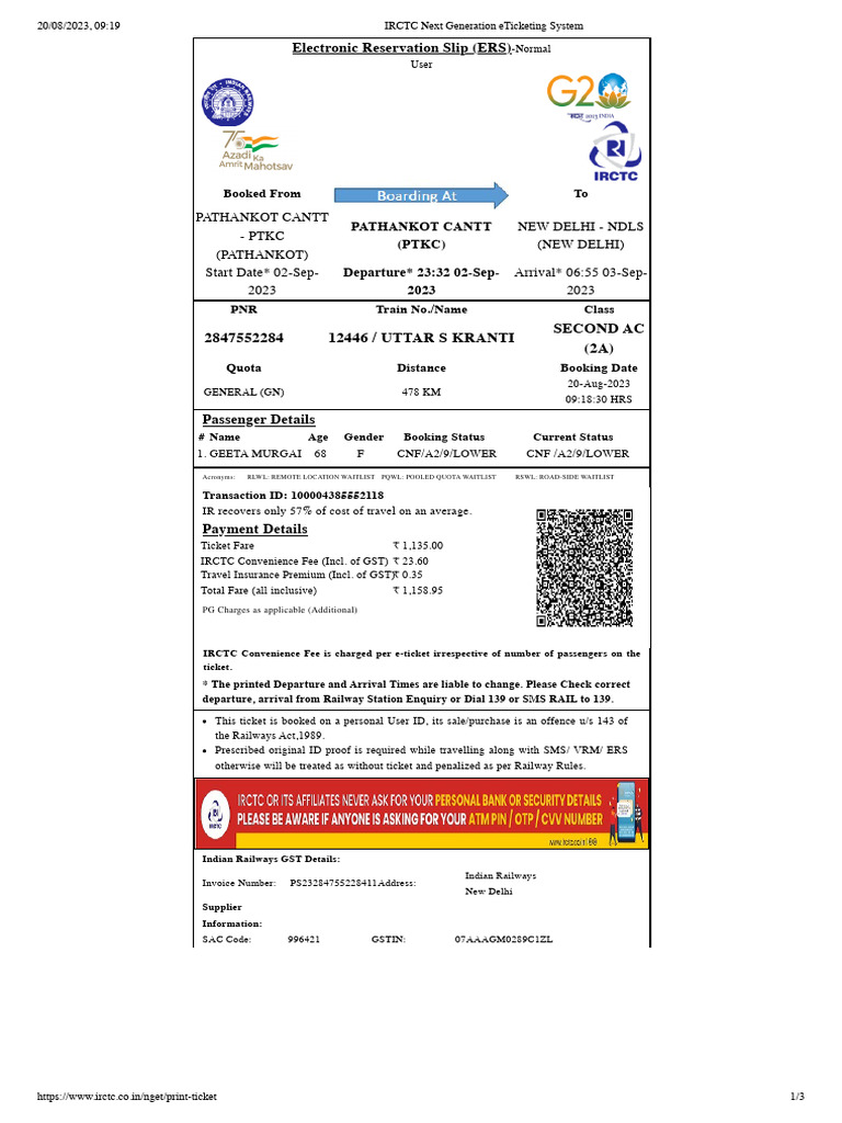 Irctc next generation eticketing system pdf