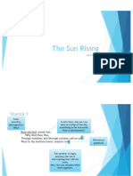 The Sun Rising Poem Analysis 