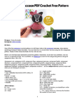 Amigurumi Raccoon PDF Crochet Free Pattern