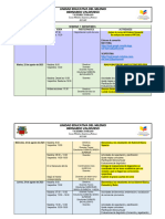 Agenda Semana de Bienvenida