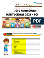 Proyecto Curricular Institucional (Pci) 2024
