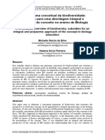 Um Panorama Conceitual Da Biodiversidade: Subsídios para Uma Abordagem Integral e Polissêmica Do Conceito No Ensino de Biologia