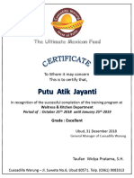 Certificate PutuAtikJayanti