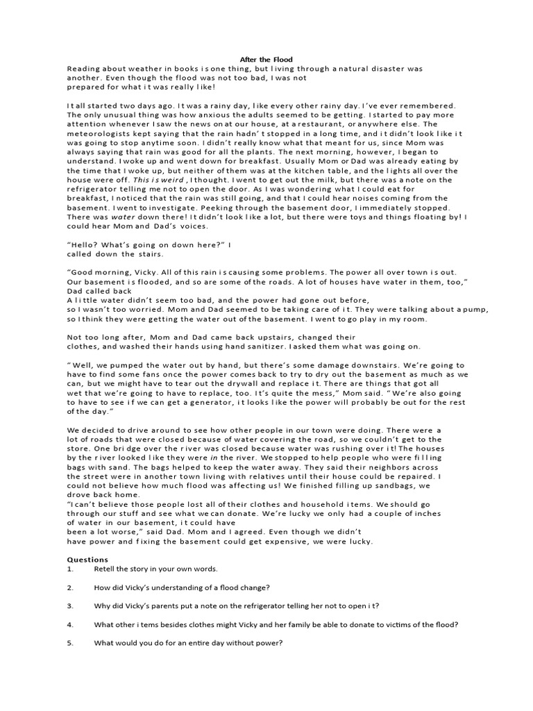 After The Flood | PDF