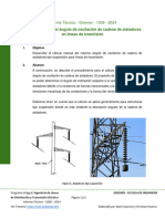 Informe Técnico - Angulo de Oscilacion en Cadean de Aisladores