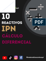 10 Reactivos de Calculo Diferencial IPN 2023