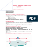 Understanding and Modeling Organizational Systems