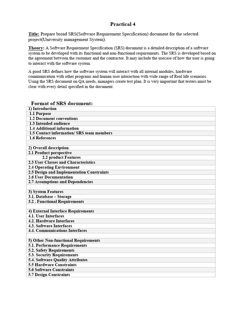 University Management System SRS Guide | PDF | Software Testing ...