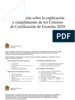 Presentación Sobre La Explicación de Los Criterios de Certificacion