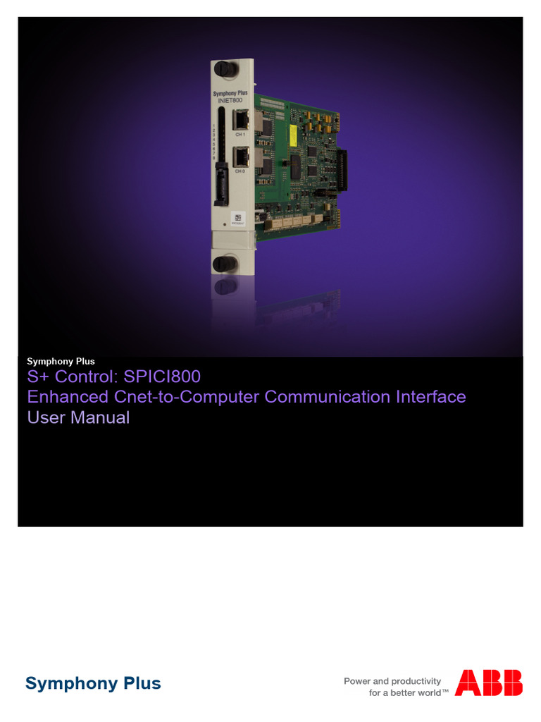 INICI800 2VAA000814R0001 C en S Control SPICI800 Enhanced Cnet-To ...