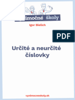 Určité A Neurčité Číslovky Teoria