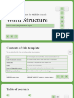 Languagewrdsegd Arts Subject For Middle School - Word Structure by Slidesgo