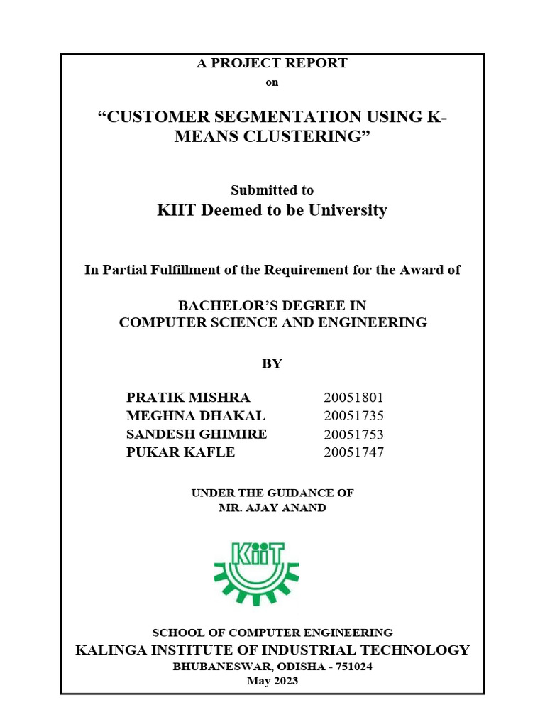 Customer Segmentation with K-Means | PDF | Cluster Analysis | Market ...
