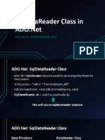 SqlDataReader Class in ADO