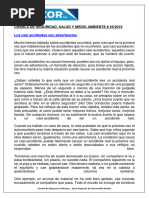 Definición y Ejemplos de Cuasi Accidentes | PDF