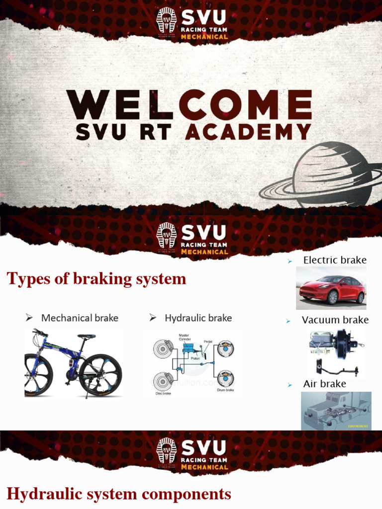 Types and Mechanics of Braking Systems | PDF | Brake | Vehicles