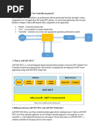 Explain MVC (Model-View-Controller) in General?