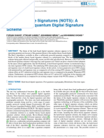 Novel One Time Signatures (NOTS) : A Compact Post-Quantum Digital Signature Scheme