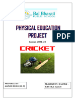 Physical Education Project Cricket (2023 - 2024)