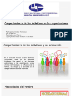 Comportamiento de Los Individuos en Las Organizaciones