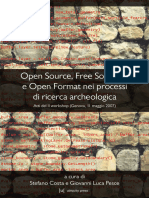 Open Source Free Software e Open Format Nei Processi Di Ricerca Archeologica Atti Del II Workshop Genova 11 Maggio 2007