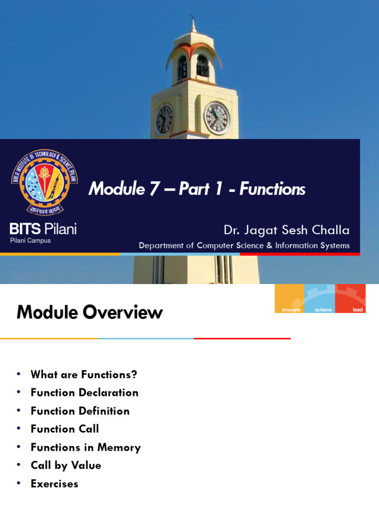 Understanding Functions in C Programming | PDF | Parameter (Computer ...