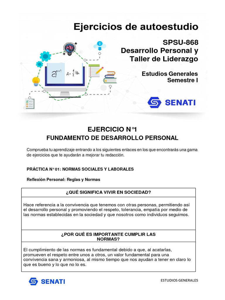 Tarea - UNIDAD 1 | PDF | Crecimiento personal y profesional | Estilo de ...