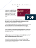 Evaluación Del Plan Nacional de Desarrollo 2019