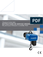 Instructions de Service Palan Electrique A Chaine PEH - 0520 FR