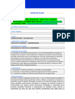 Relatório Final - Projeto de Extensão I - Administração - Programa de Contexto À Comunidade