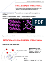 Aula 2 - Estrutura Ligacao Atomica