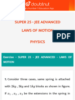 Super 25 For Jee Advanced by Doubtnut Physics Laws of Motion