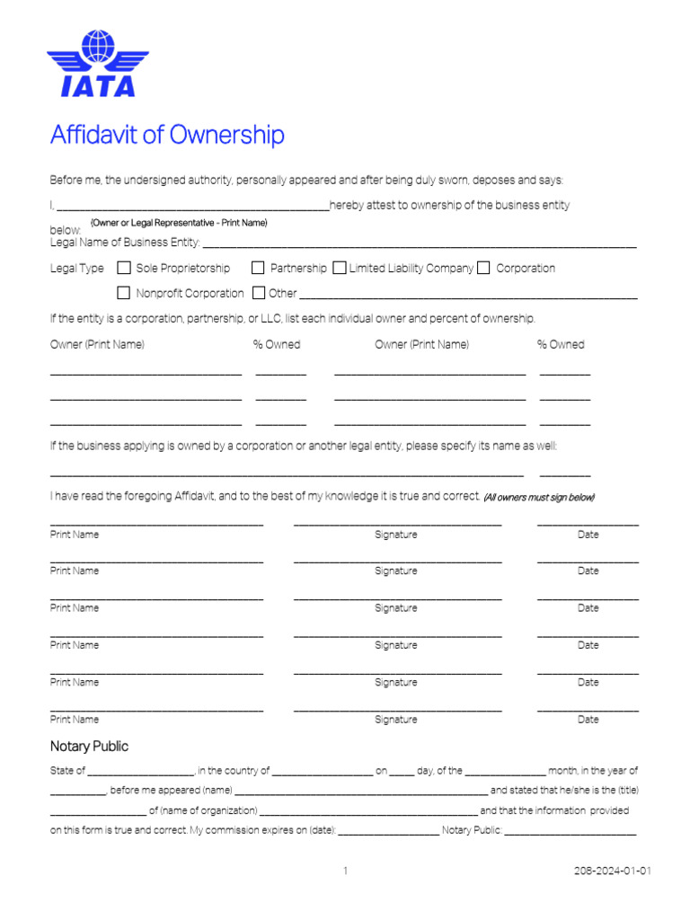 Iatan Affidavit of Ownership | PDF | Limited Liability Company ...