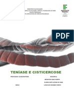 Teníase - Zoologia de Invertebrados I. Bio22 - 014404