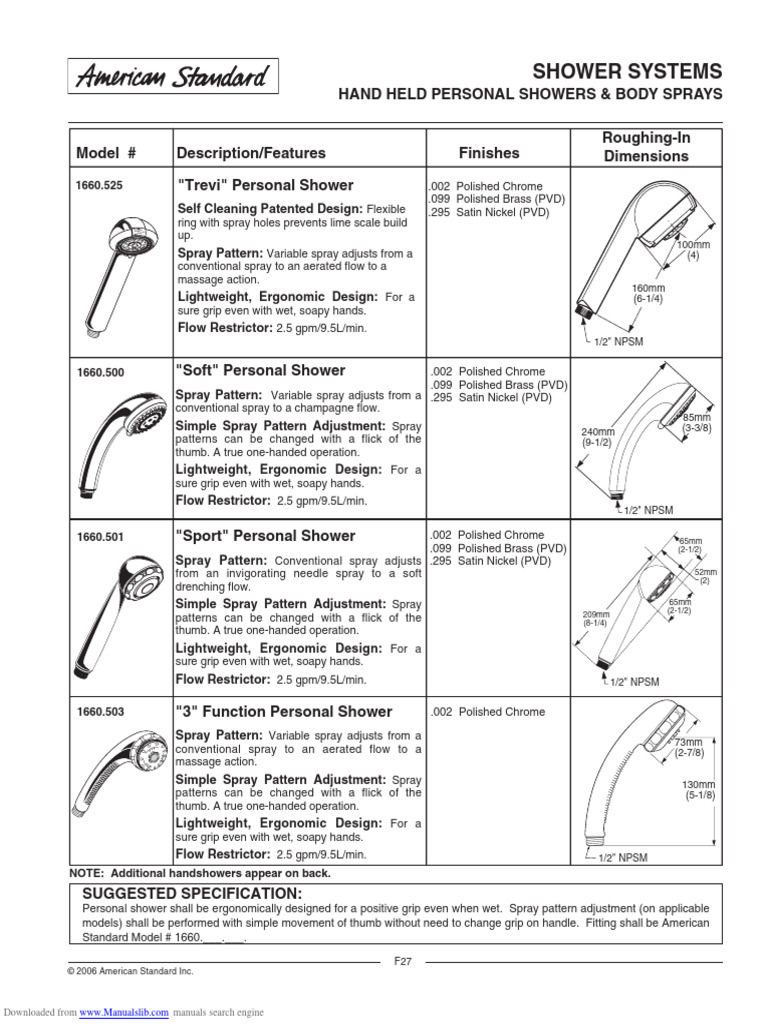 shower_systems_1660525 | PDF | Shower | Tools