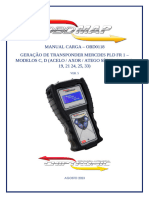 Manual Carga - Obd0118 Geração de Transponder Mercdes PLD FR 1 - Modelos C, D (Acelo / Axor / Atego Série 12, 14, 15, 19, 21 24, 25, 33)