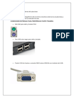 ACTIVIDAD Conectores Externos de La Placa Base