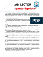 PLAN LECTOR EL GIGANTE EGOÍSTA (Recuperado)