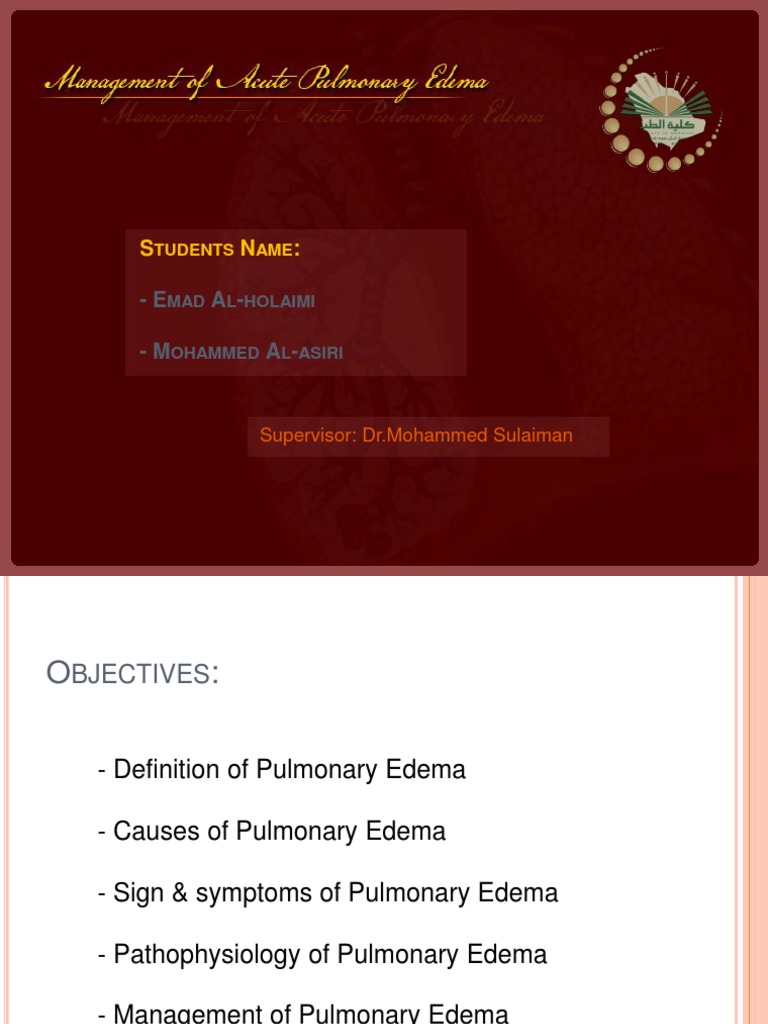 Pulmonary Edema | PDF | Heart Failure | Lung