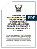 Institucionales para La Protección de Los Derechos de Las Servidoras Policiales