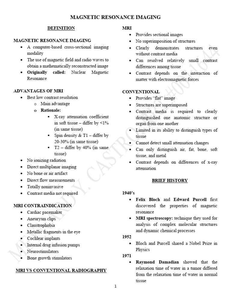 Understanding Magnetic Resonance Imaging | PDF | Magnetic Resonance ...