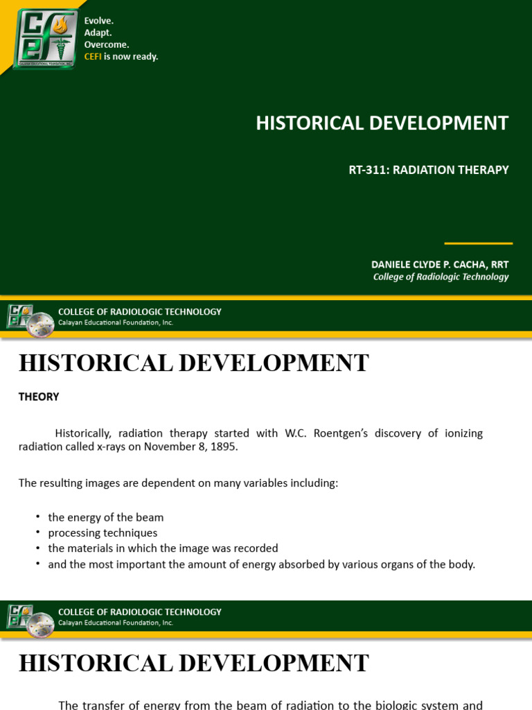 History of Radiation Therapy Development | PDF | Radiation Therapy ...
