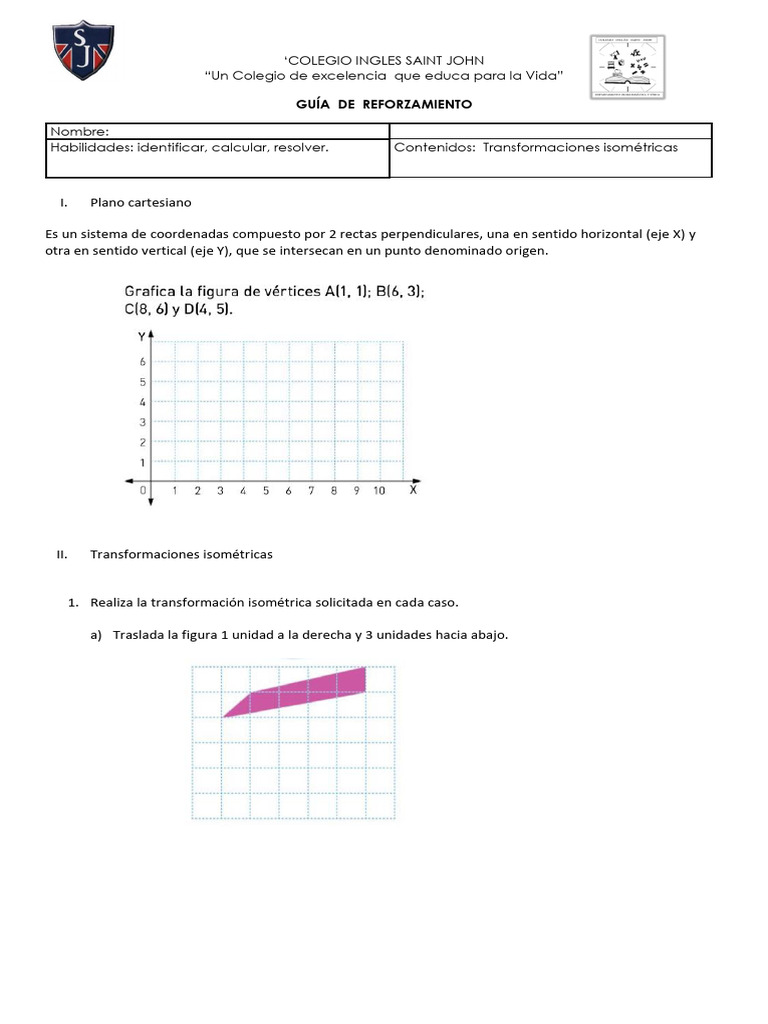 5 transformaciones isom tricas pdf