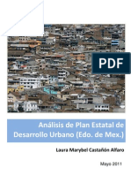 Análisis de Plan Estatal de Desarrollo Urbano
