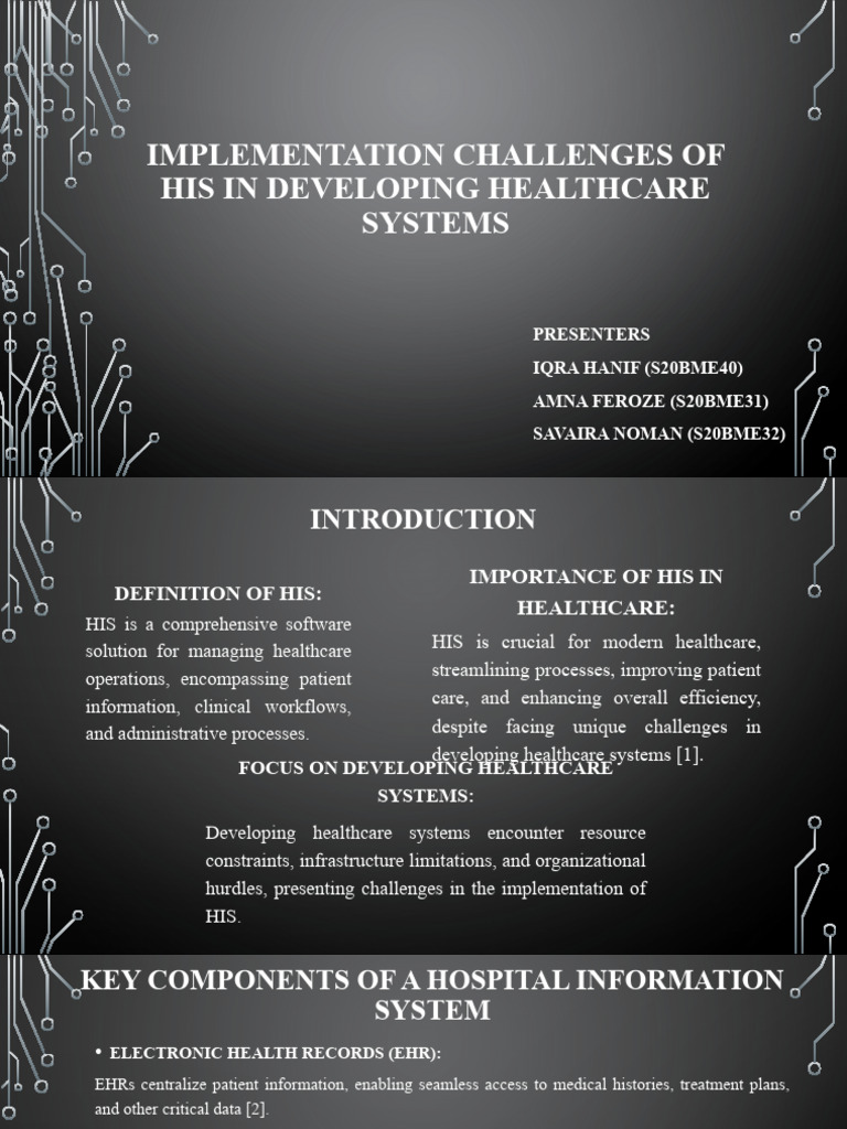 HIS Implementation Challenges in Healthcare | PDF | Health System ...